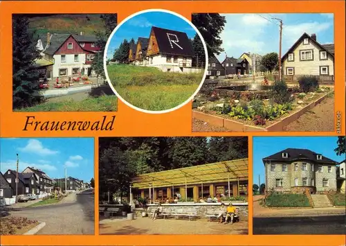 Frauenwald Waldpension "Fraubachmühle", Rennsteig-Wanderhütten, Platz 1982