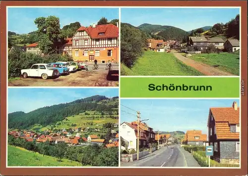 Schönbrunn Schleusegrund FDGB-Erholungsheim "Hütte", Teilansichten 1982