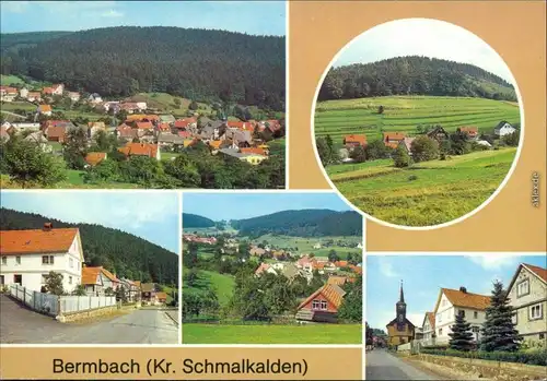 Bermbach Verschiedene Ansichten von der Stadt und dem Umland 1984
