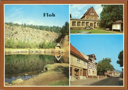 Floh Seligenthal Bergsee am Höhnberg, Platz der Jungen Pioniere, Ortsmotiv 1982