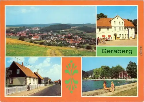 Geraberg Ferienlager des VEB Spezialglaswerk  Weißwasser, Karl-Marx-Straße 1982
