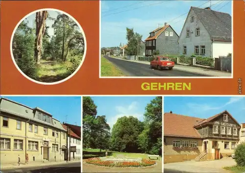 Gehren (Thüringen) Naturschutzgebiet,   "Goldener Hirsch"   LPG-Gaststätte 1982