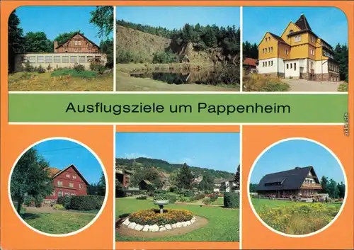 Pappenheim Gaststätte "Fuchsbau"  Parkanlage, Gaststätte "Heuberghaus" 1982