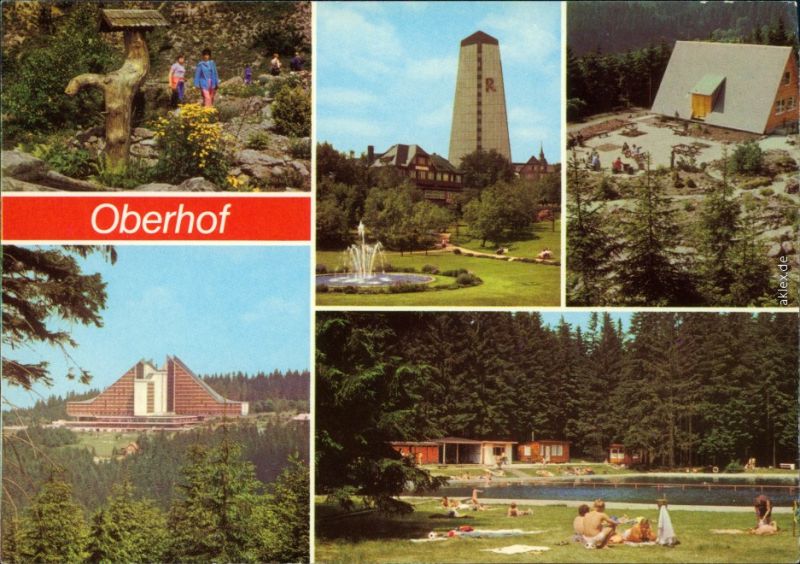Oberhof (Thüringen) Botanischer Garten, FDGBErholungsheime "Rennsteig