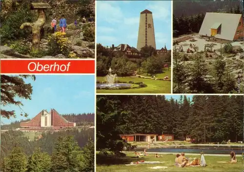 Oberhof (Thüringen) Botanischer Garten, FDGB-Erholungsheime "Rennsteig" 1979