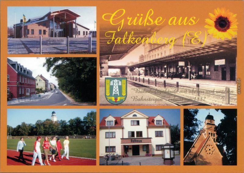 Falkenberg Elster Haus Des Gastes Strassen Sportplatz Rathaus