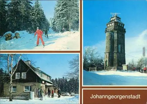 Johanngeorgenstadt Am Auersberg, Gaststätte "Sauschwemme", Aussichtsturm 1987