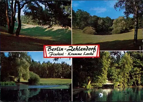 Zehlendorf Berlin Krumme Lanke Ansichtskarte 1986