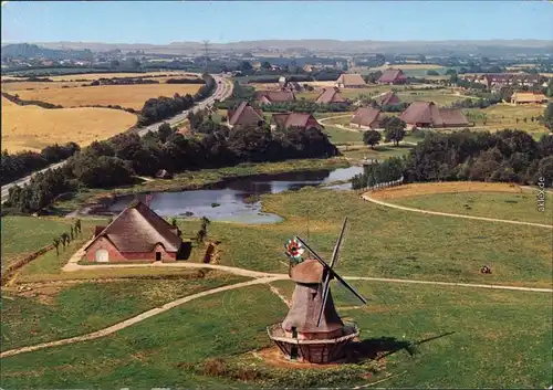 Rammsee Schleswig-Holsteinisches Freilichtmuseum: Holländermühle, Haubarg 1976