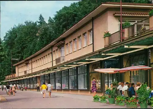 Luhatschowitz Luhačovice Kur-Poliklinik - Passage mit Gästen 1983