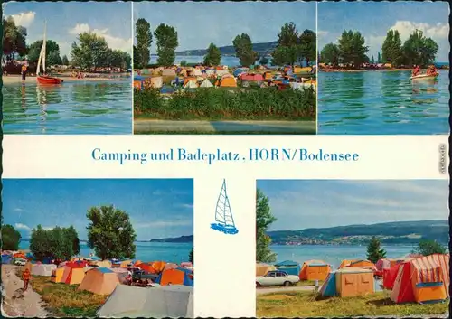 Ansichtskarte Gaienhofen Camping und Badeplatz 1971