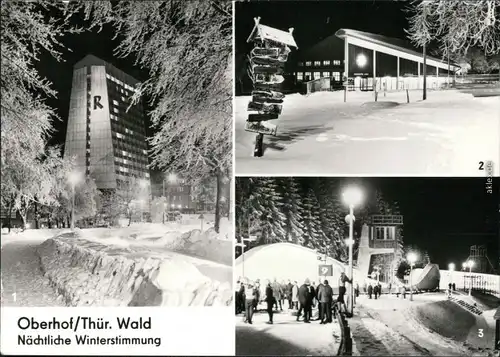 Oberhof (Thüringen) FDGB-Erholungsheim Großgaststätte  Rennschlittenbahn 1979