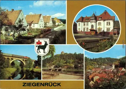 Ziegenrück Saale Eigenheime an der Schleizer Straße Ansichtskarte 1983