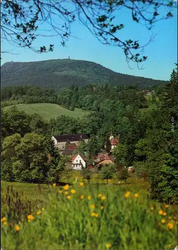 Lückendorf Oybin Panorama-Ansicht, Blick zum Hochwald 1986