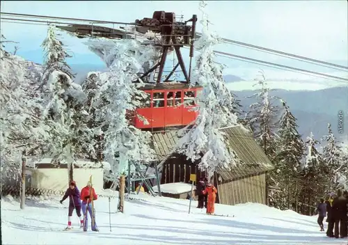 Oberwiesenthal Fichtelberg-Schwebebahn Seilbahn Bild Heimat xxx 1984