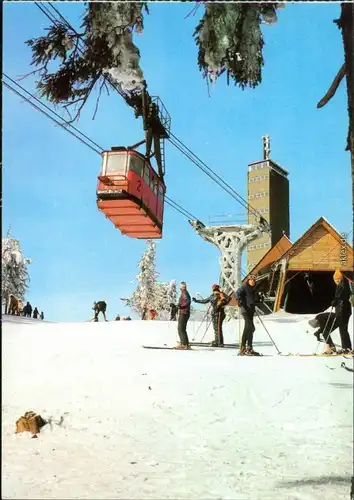 Oberwiesenthal Fichtelberg-Schwebebahn Seilbahn Ansichtskarte Bild Heimat 1984
