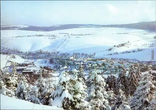 Oberwiesenthal Panorama-Ansicht Ansichtskarte Bild Heimat 1984