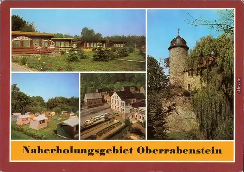 Rabenstein Chemnitz Karl-Marx-Stadt Naherholungsgebiet Oberrabenstein 1986