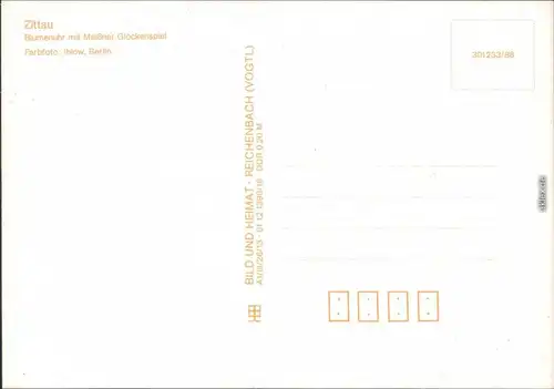 Zittau Blumenuhr und Meißner Glockenspiel 1988