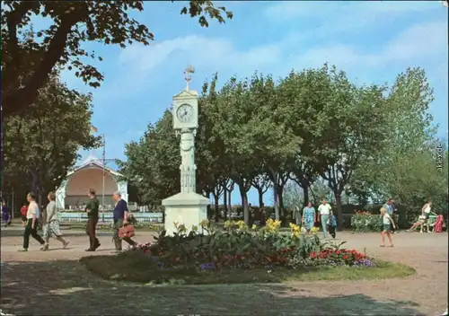 Ahlbeck (Usedom) Kurpark mit Musikpavillon Bild Heimat Reichenbach  1977