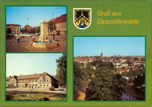 Dippoldiswalde Platz des Friedens, Kreiskulturhaus, Teilansicht 1983