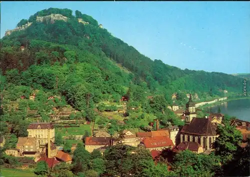 Königstein (Sächsische Schweiz) Festung Königstein Ansichtskarte 1982