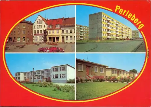Perleberg Großer Markt, Heinrich-Heine-Straße,   Dergenthiner Straße 1981