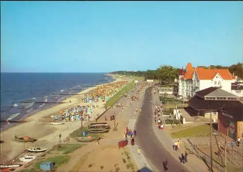 Kühlungsborn Strandpromenade  Ansichtskarte 1986