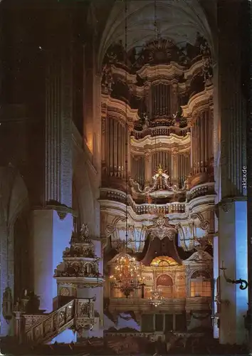 Rostock Marienkirche: Orgel Ansichtskarte 1987