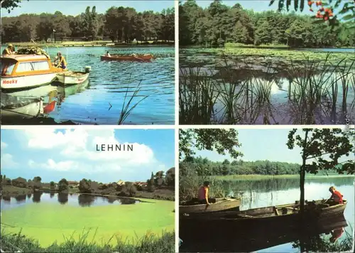 Lehnin Kloster Lehnin Verschiedene Ansichten vom See mit Booten 1979