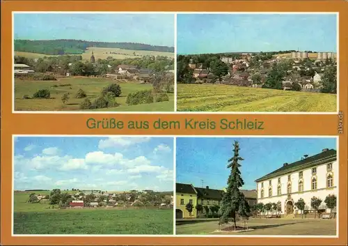 Schleiz Unterkoskau - Übersicht, Gefell - Überischt, Frankendorf -   Tanne 1986