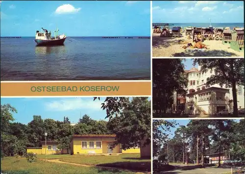 Koserow Fischkutter, Bungalowsiedlung   "Walter Ulbricht", Zeltplatz 1982