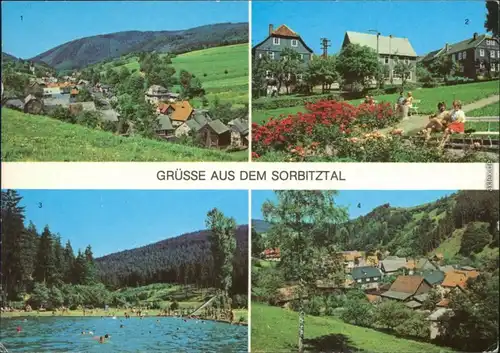 Saalfelder Höhe 1. Düschritz, 2. u.  Wiggendorf, Rohrbach Ansichtskarte x  1979