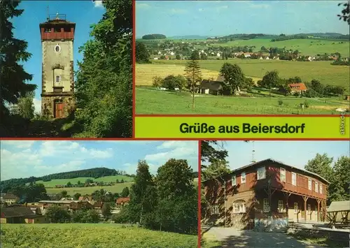 Beiersdorf Bieleboh  Blick zum Bieleboh, Berggaststätte auf dem Bieleboh 1987