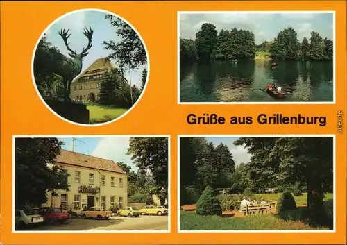 Grillenburg-Tharandt VdN-Heim "Elsa Fenske", Gondelteich, Waldcafé, Park 1988