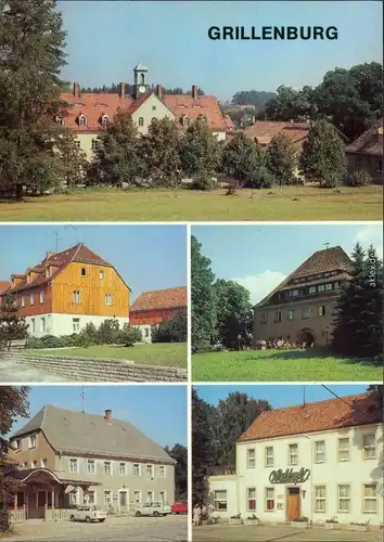 Grillenburg Tharandt Teilansicht, Ferienheim der ZAF, VdN-Heim,   Waldcafé 1988