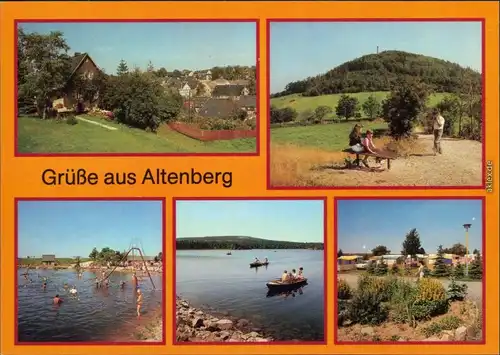 Altenberg (Erzgebirge)  (824 m), Freibad,  , Campingplatz R/2 1987