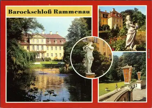 Rammenau-Bischofswerda Blick auf das Barockschloss mit  1988