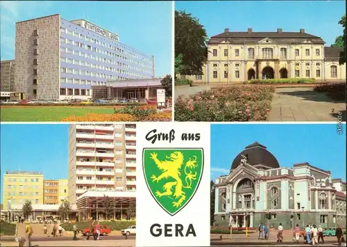 Gera Interhotel Gera Kunstgalerie Dr.-Rudolf-Breitscheid-Straße Bühnen  1980