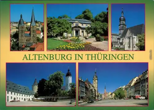 Altenburg Teehaus im Schloßpark, Bartholomäikirche  Markt Brüderkirche 1995