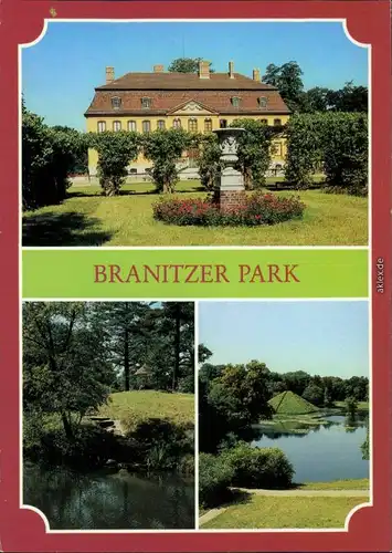 Branitz Cottbus Choćebuz Branitzer Park Ansichtskarte 1988