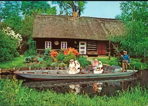 Lübbenau (Spreewald) Lubnjow Spreewald, Kahn Ansichtskarte 1982