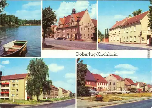 Doberlug-Kirchhain, Rathaus, HO-Gaststätte, Bahnhofstraße, Hauptstraße 1983