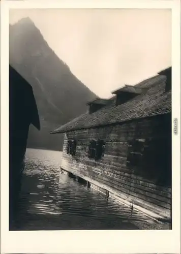 Schönau am Königssee Bootshäuser am Königssee 1954 Privatfoto