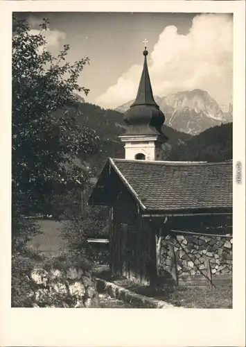 Berchtesgaden Berchtesgaden Kapelle mit Untersberg 1954 Privatfoto