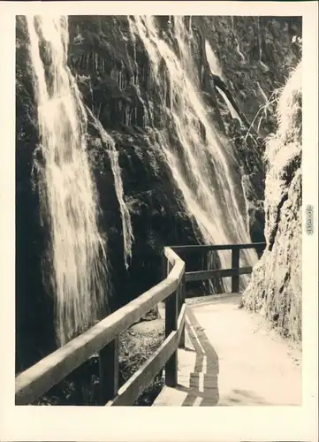 Ramsau (Wimbachtal) Wimbachklamm Wasserfall Geländer 1954 Privatfoto