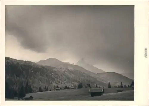 Grainau Zugspitzgebiet im Regen 1954 Privatfoto