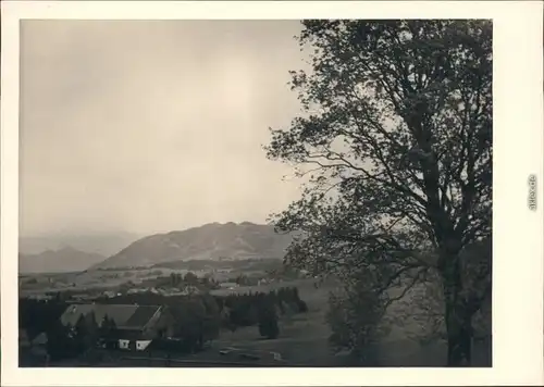 Trauchgau Halblech Panorama über die Stadt  Land 1954 Privatfoto