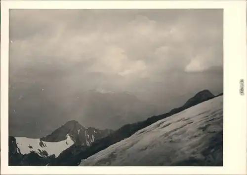 Oberstdorf (Allgäu) Nebelhorn mit Bewölkung und Fernblick 1954 Privatfoto