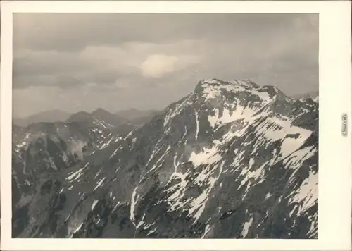 Oberstdorf (Allgäu) Nebelhorn mit Fernblick 1954 Privatfoto